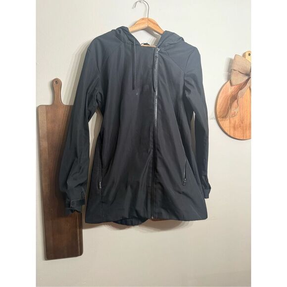 Nike Jackets & Blazers - Nike Black Full Zip Long Sleeve Waterproof Hooded Anorak Jacket Size Medium